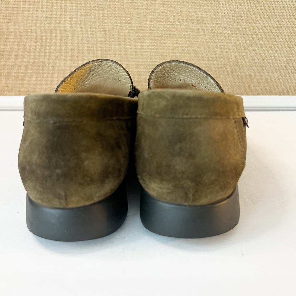 Mephisto Cool-Air Dark Green Suede Loafer Flats Size 8 - Picture 5 of 11